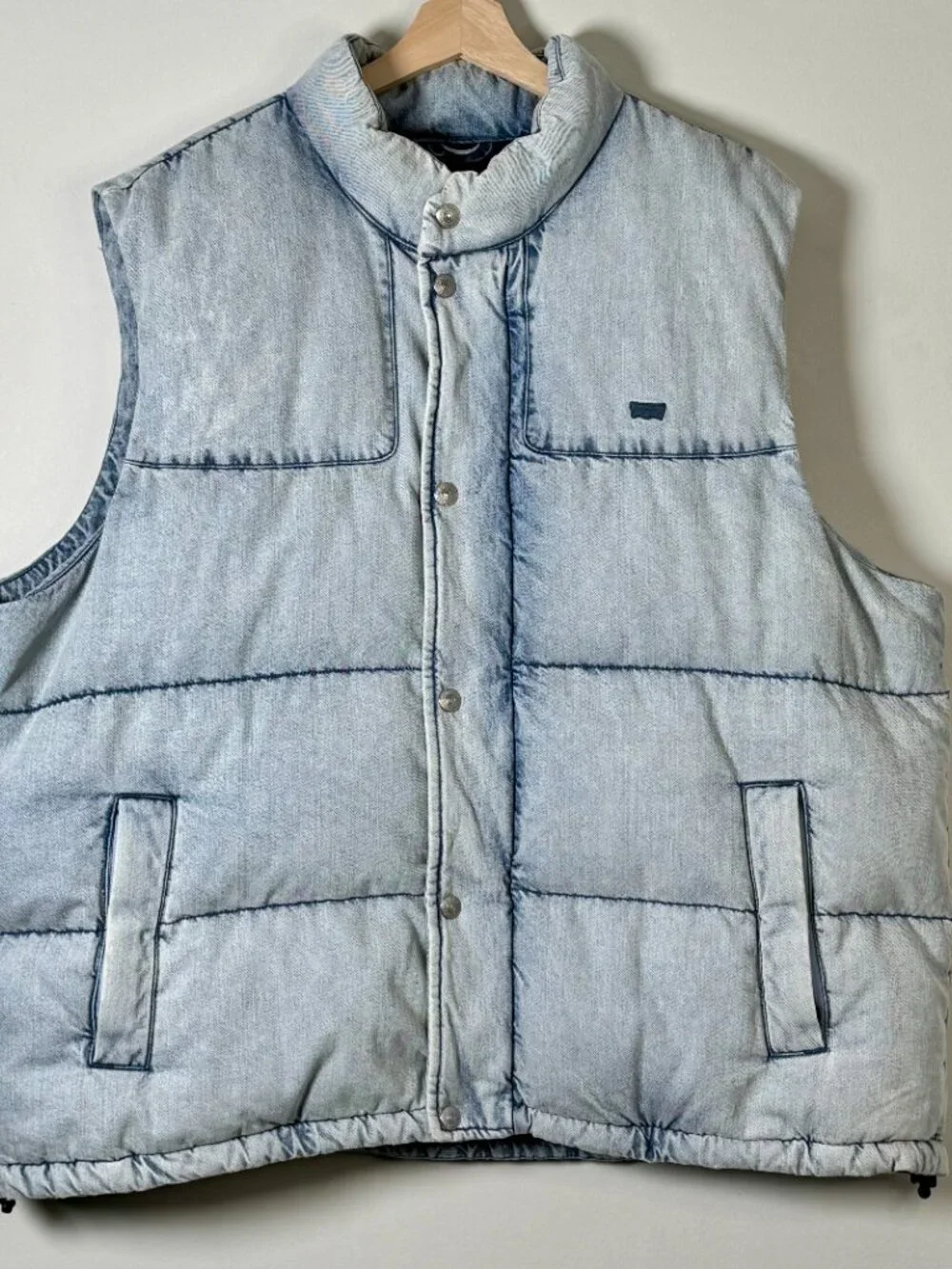 Levi Strauss ROCKRIDGE Puffer Blue Down Vest Sz XXL
